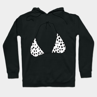 bikini top - white cheetah Hoodie